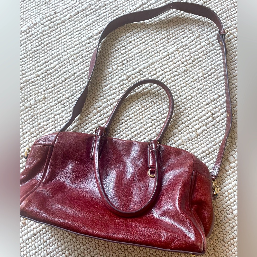 Brown Burgundy Banana Republic Bag